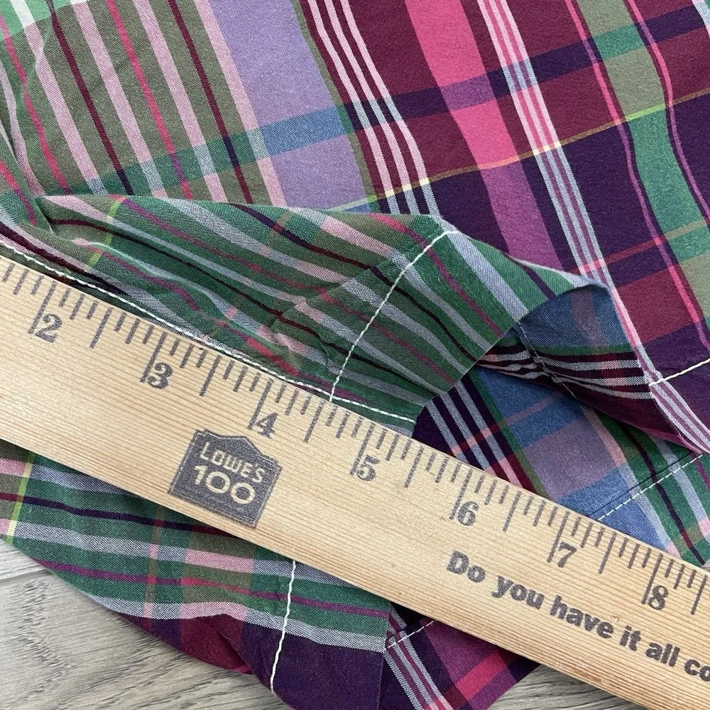 Polo Ralph Lauren Multicolor Plaid Swim Trunks Men Sz L Mesh Lined Prep